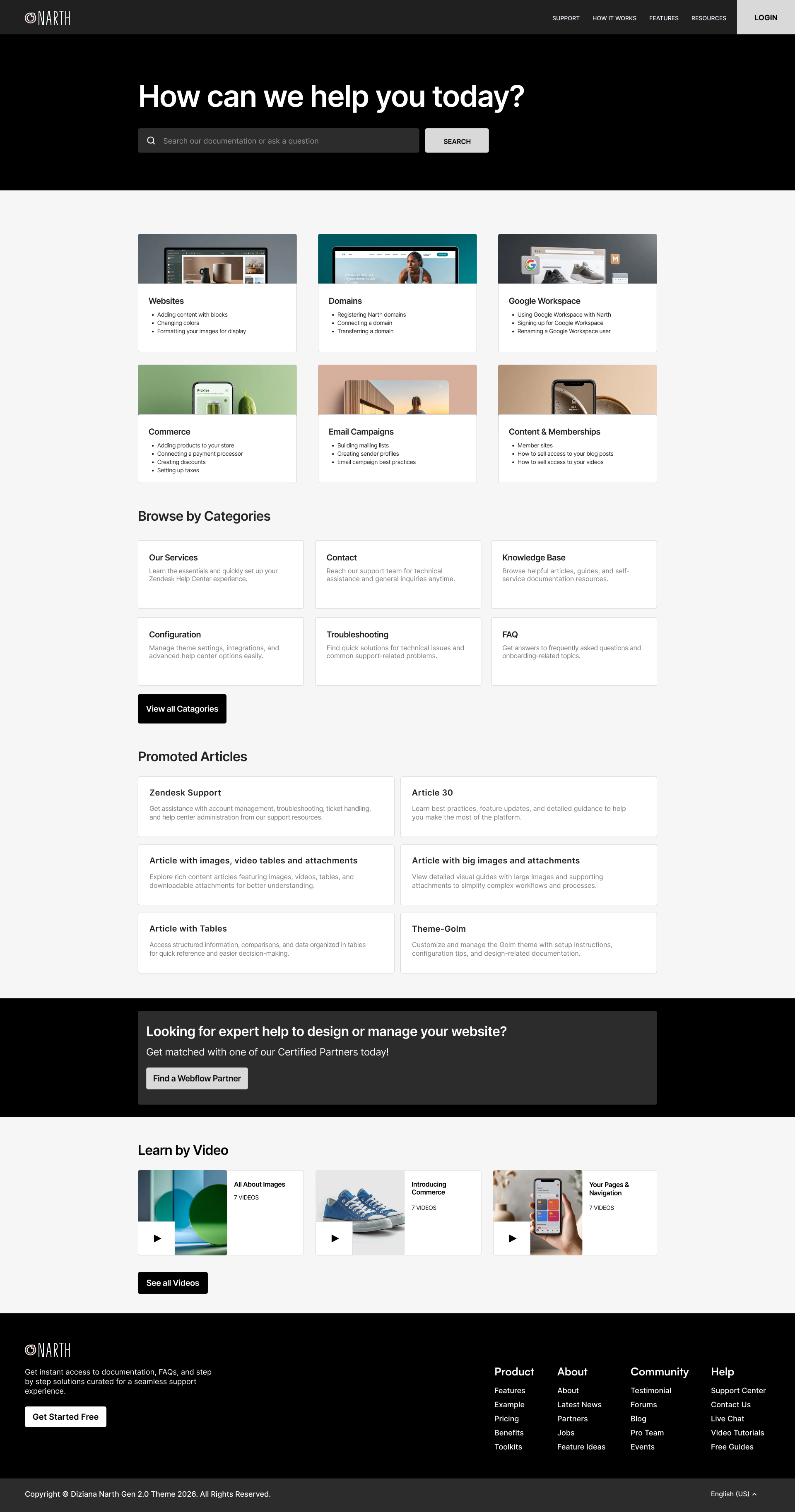 Narth theme preview