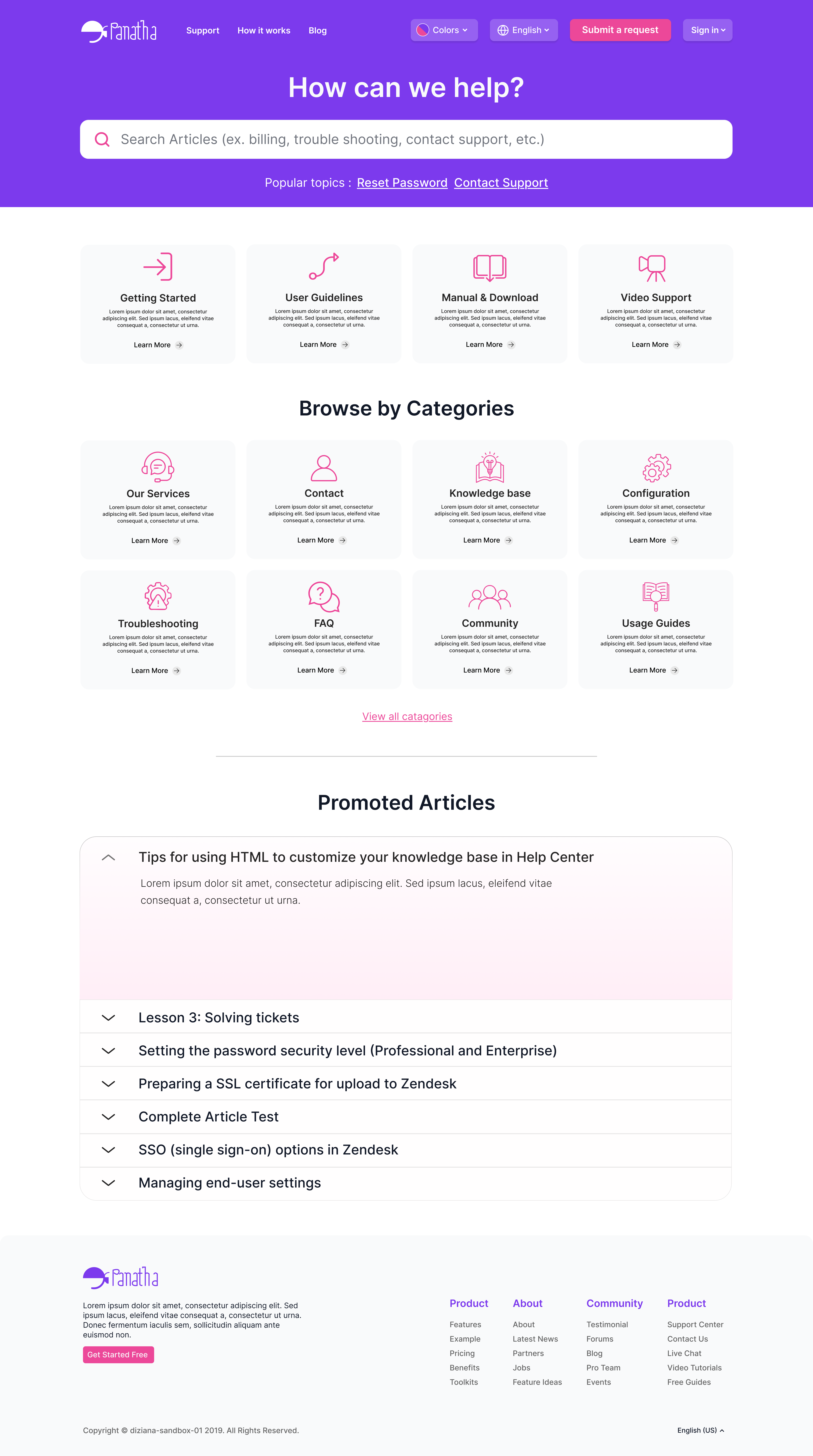 Panatha theme preview